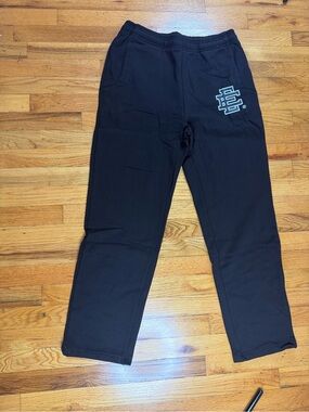 Kids Black Sweatpants with Side Logo